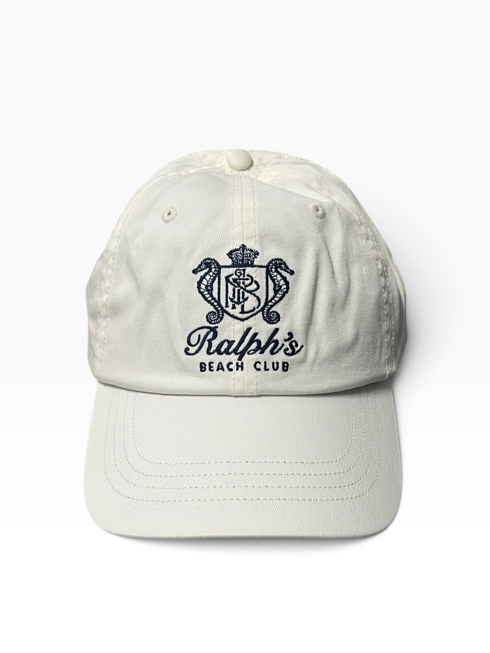 Polo by Ralph Lauren White and Navy Ralph's Beach Club Cap